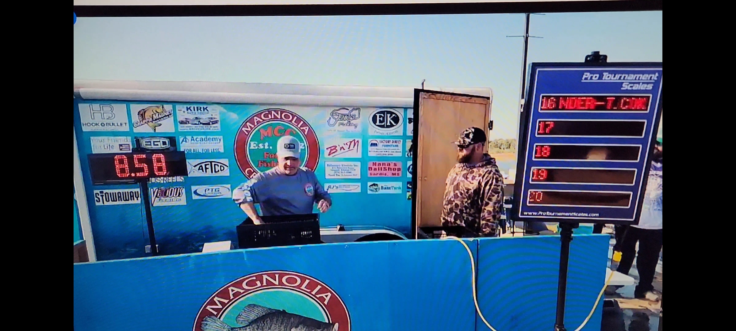Angler fishing in Amory