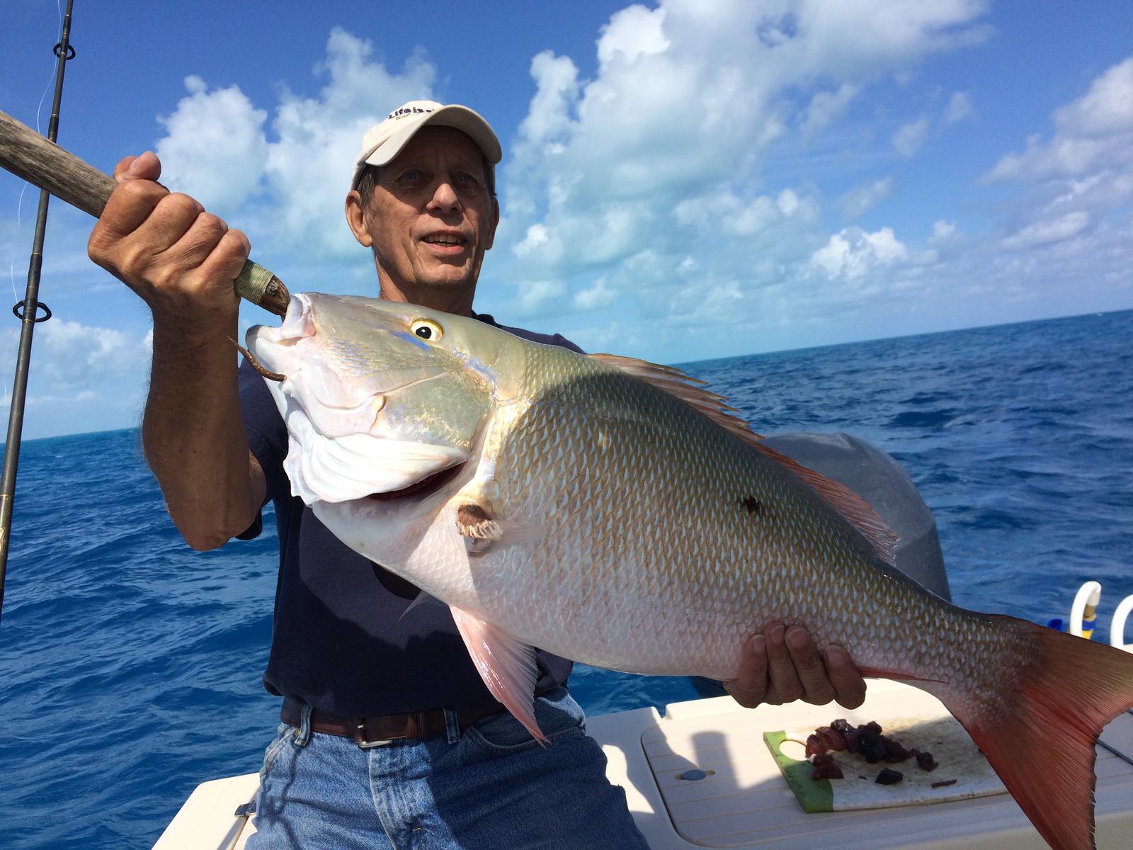 Mutton Snapper, 31 inches, fishing at Marathon