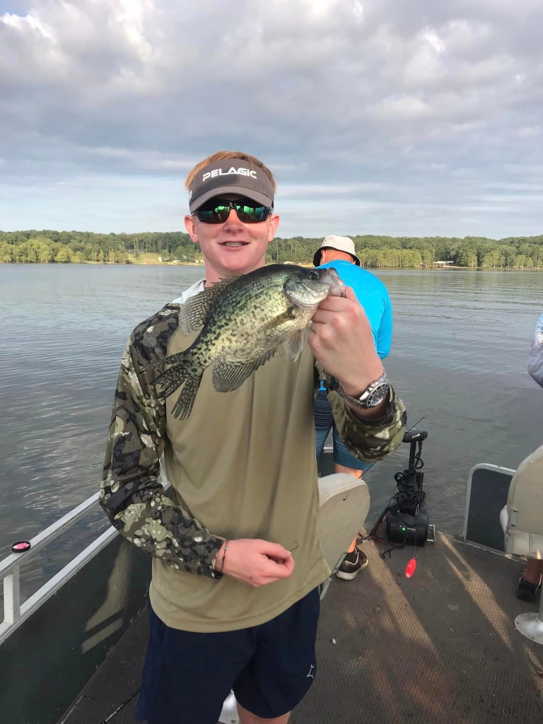 Crappie fish caught by angler in Lafayette