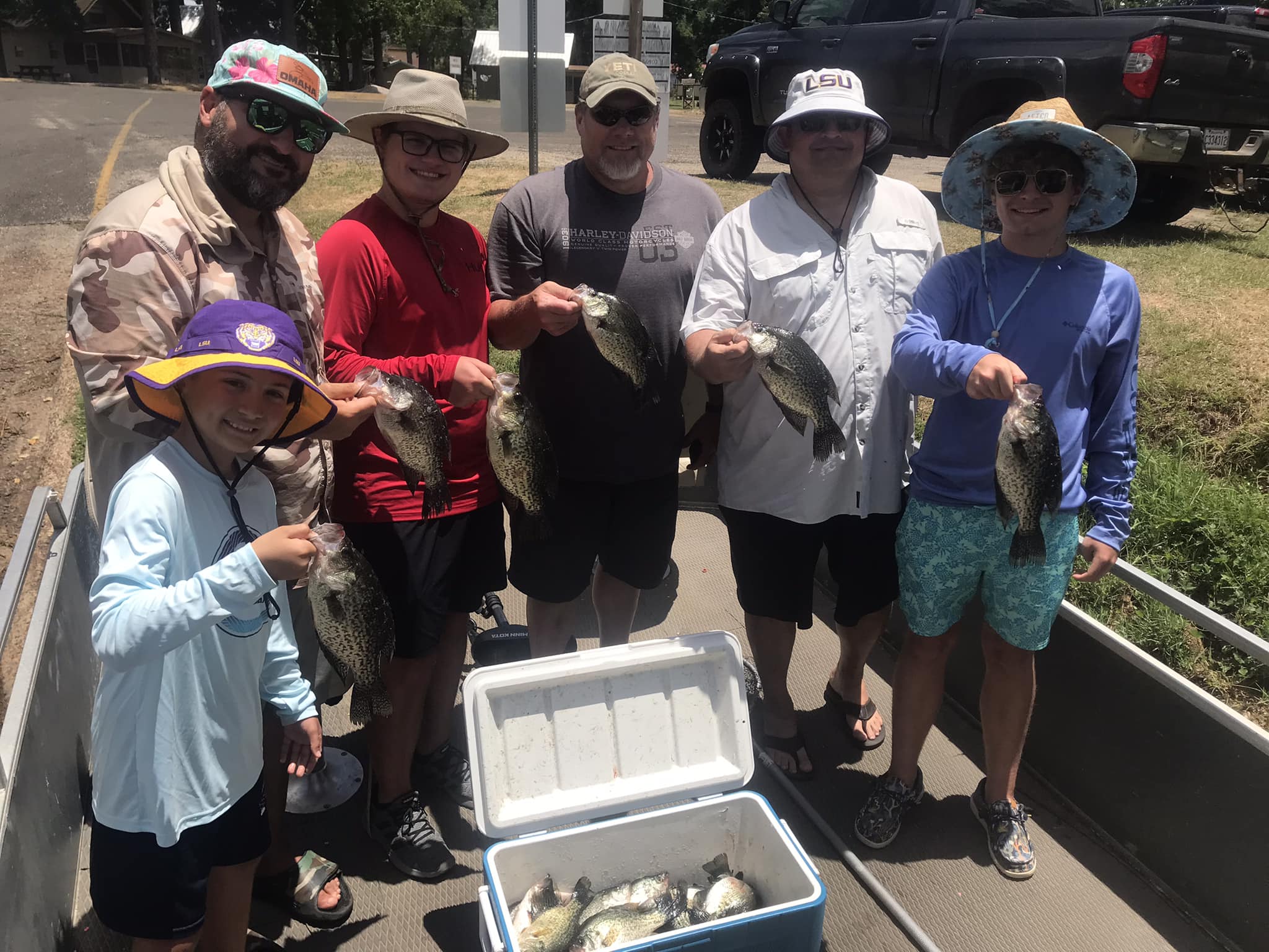 5 crappie fish caught in LA