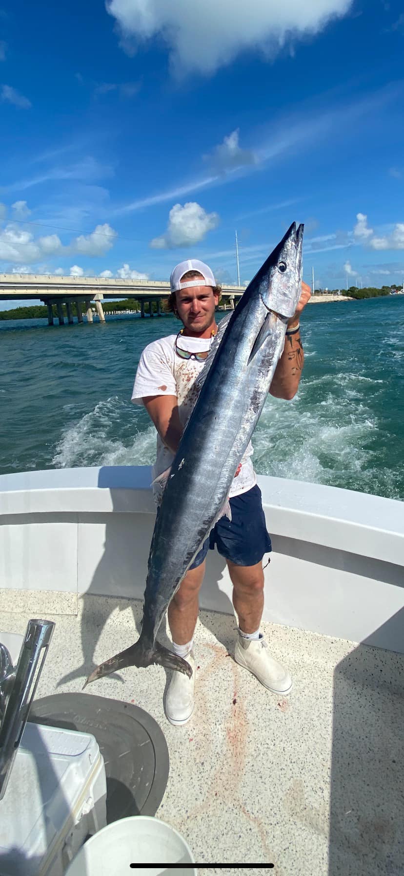 Wahoo fish caught during fishing in FL