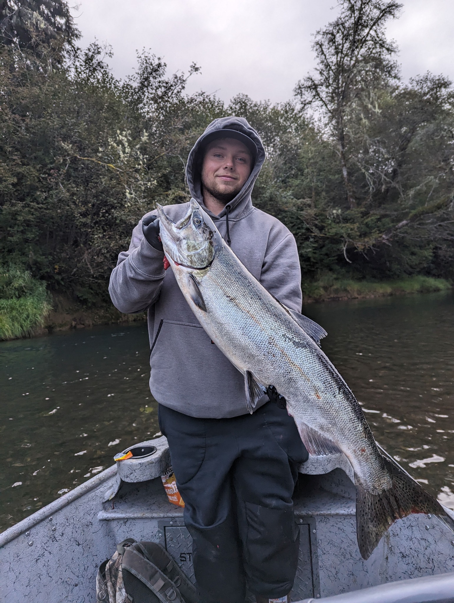 Fisherman with big fish in WA
