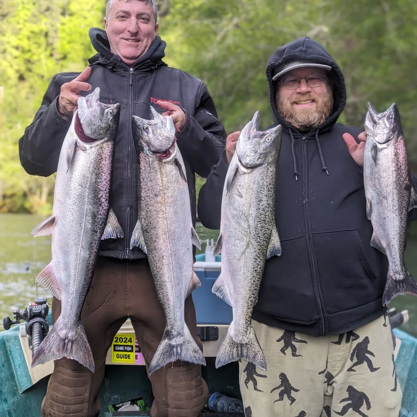 4 chinook salmon caught in Montesano fishing trip