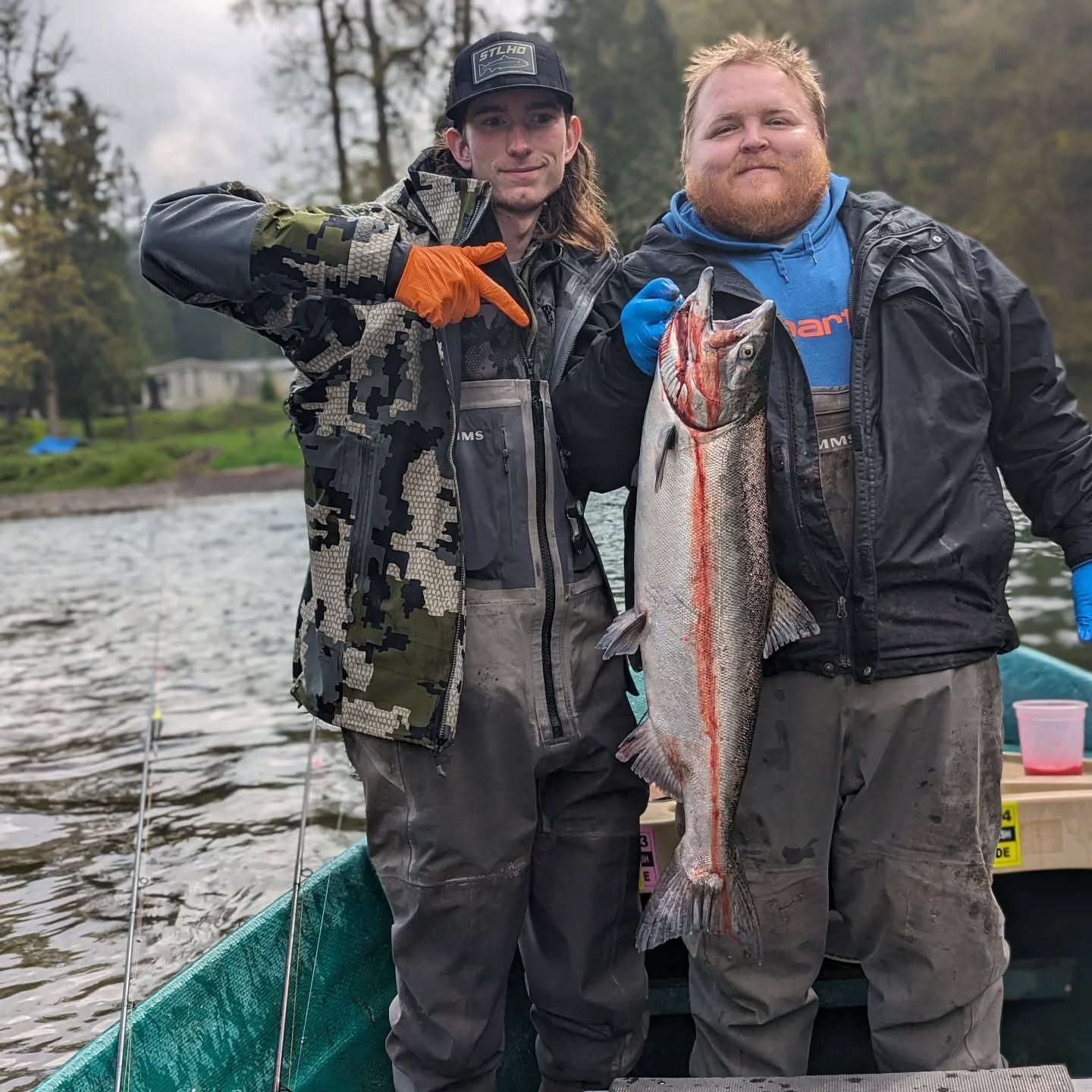 Fishing at Montesano with 2 people
