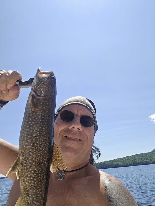 Lake trout caught while fishing in Harmony ME