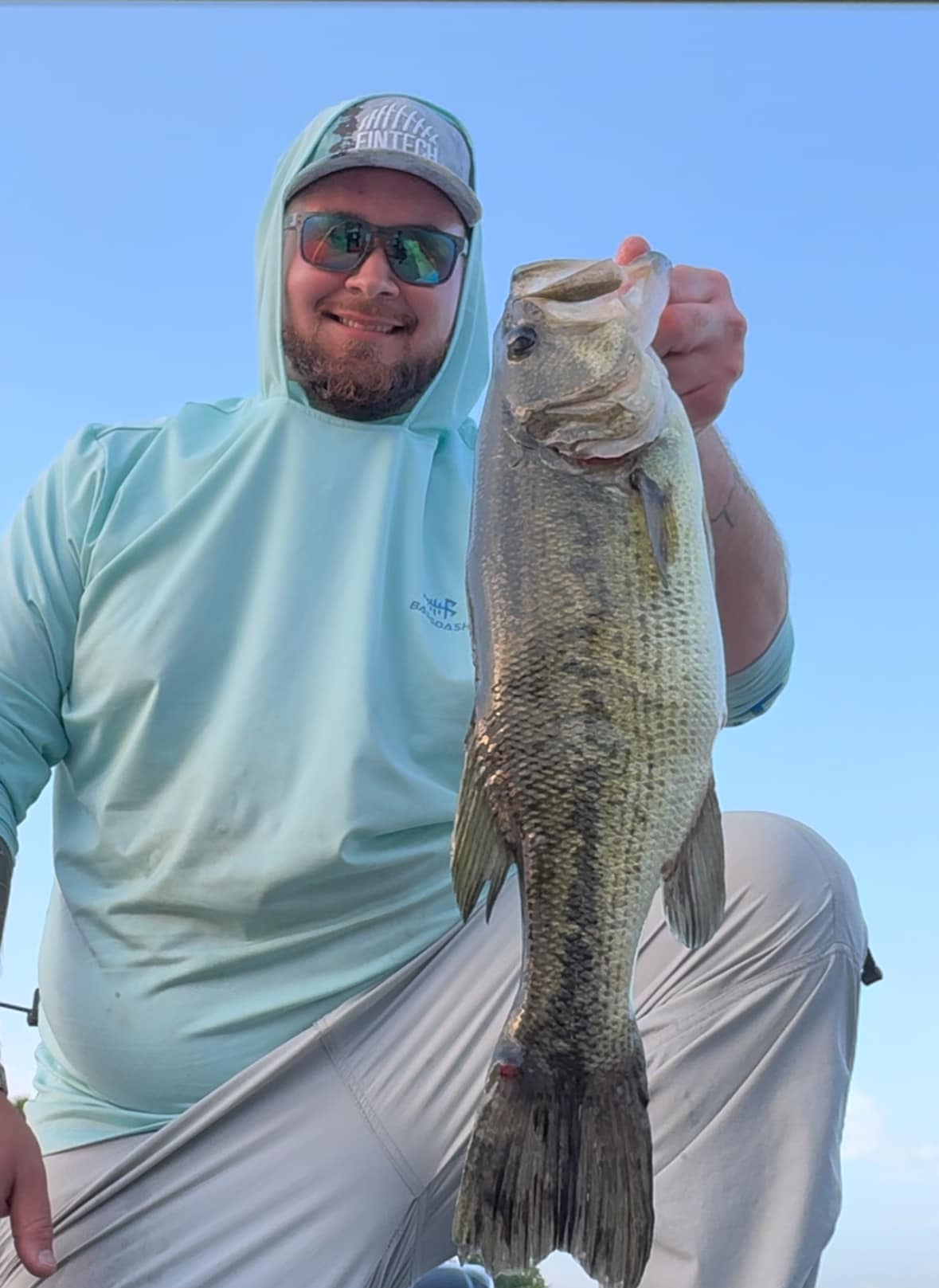 A single angler fishing in New Jersey