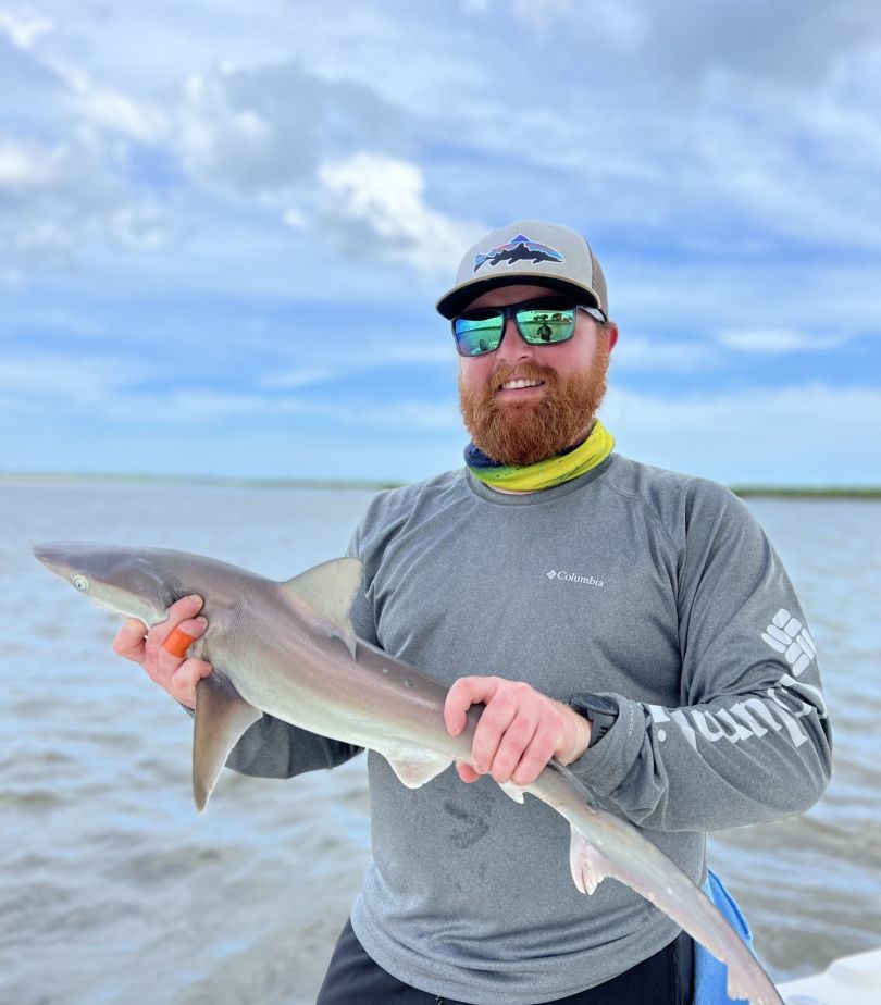 Atlantic Sharpnose Shark caught while fishing in Darien GA