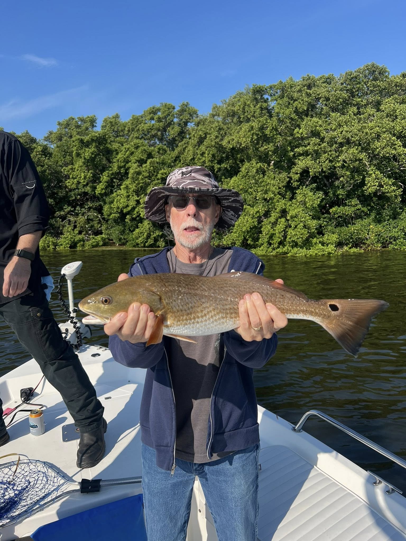 Lone angler fishing in Tarpon Springs