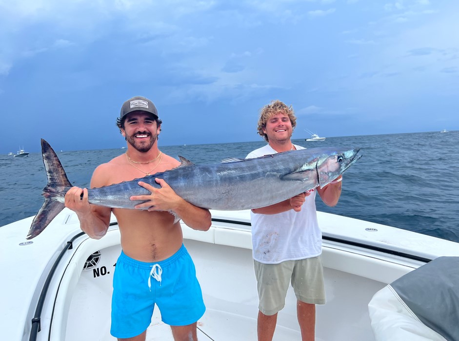 Two people fishing in North Carolina