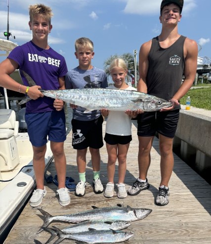 3 king mackerel fish caught in NC