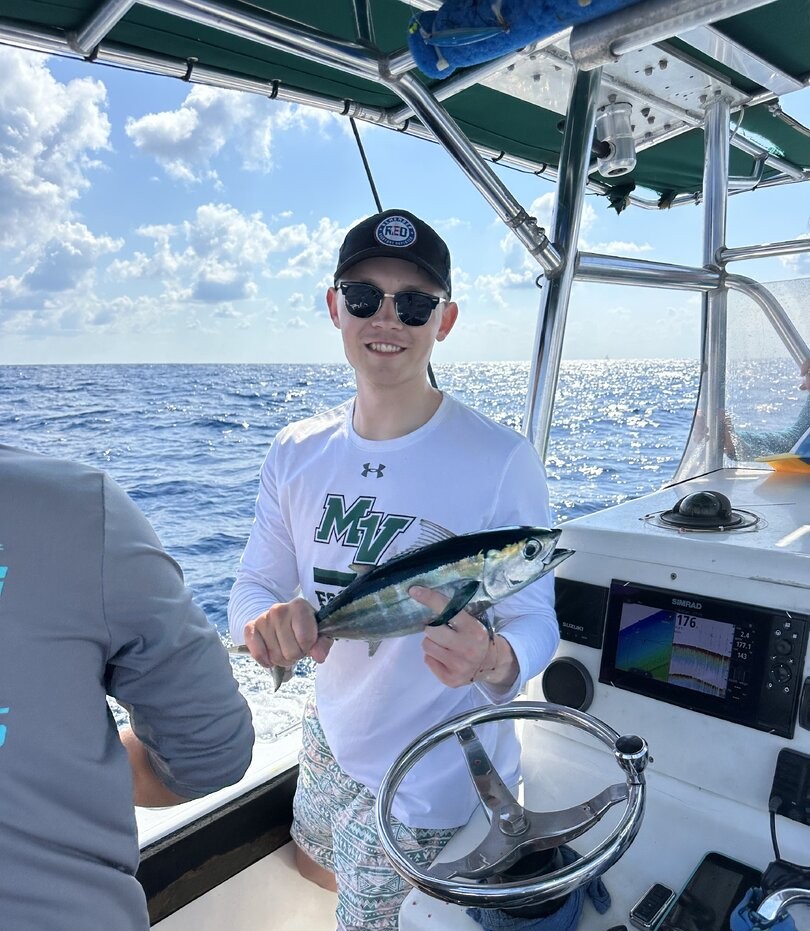 Blackfin tuna caught while fishing in Lantana FL waters