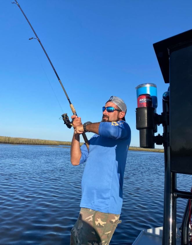 Angler enjoying a day of fishing in FL