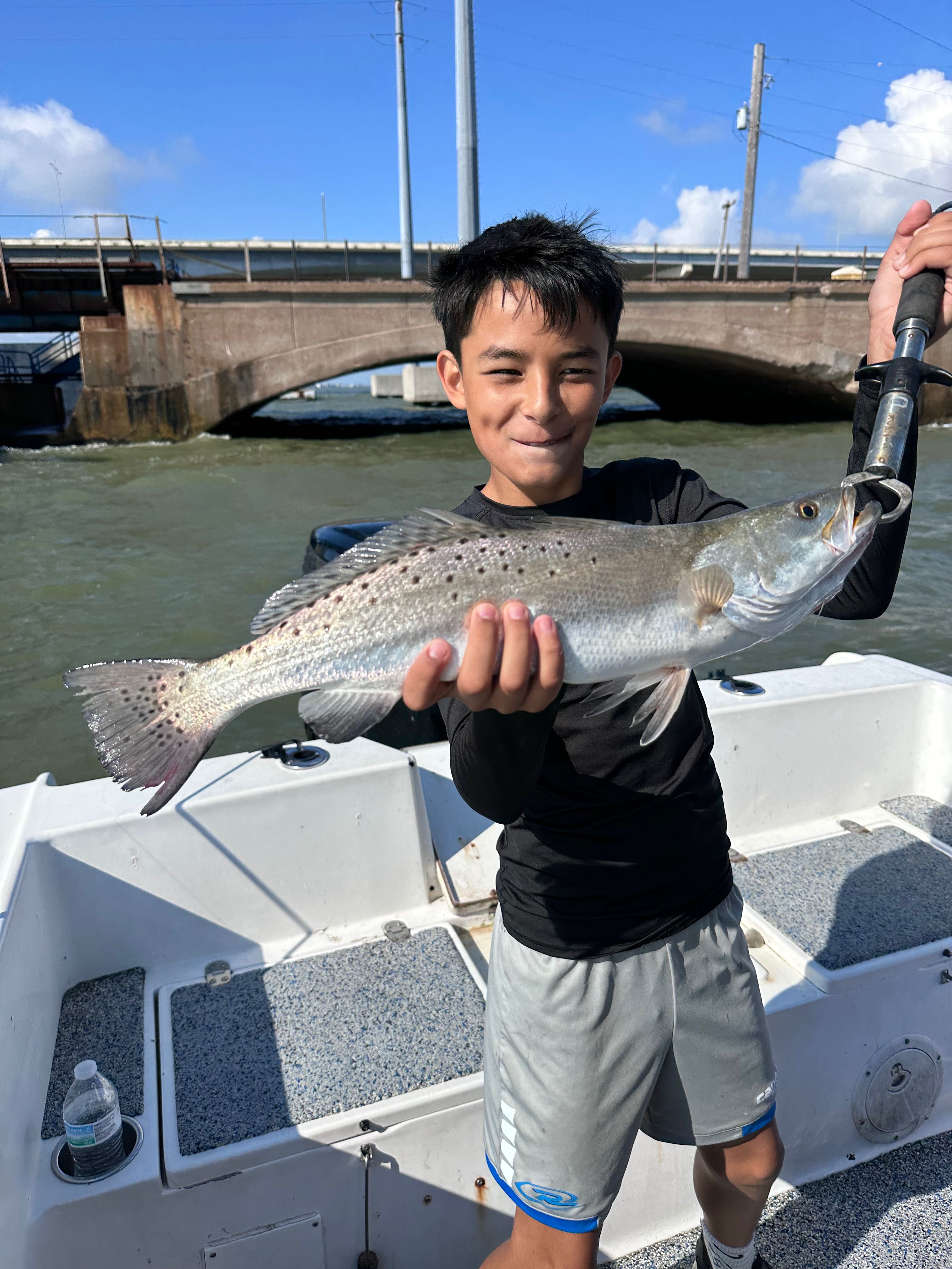 Spotted weakfish caught in TX while fishing