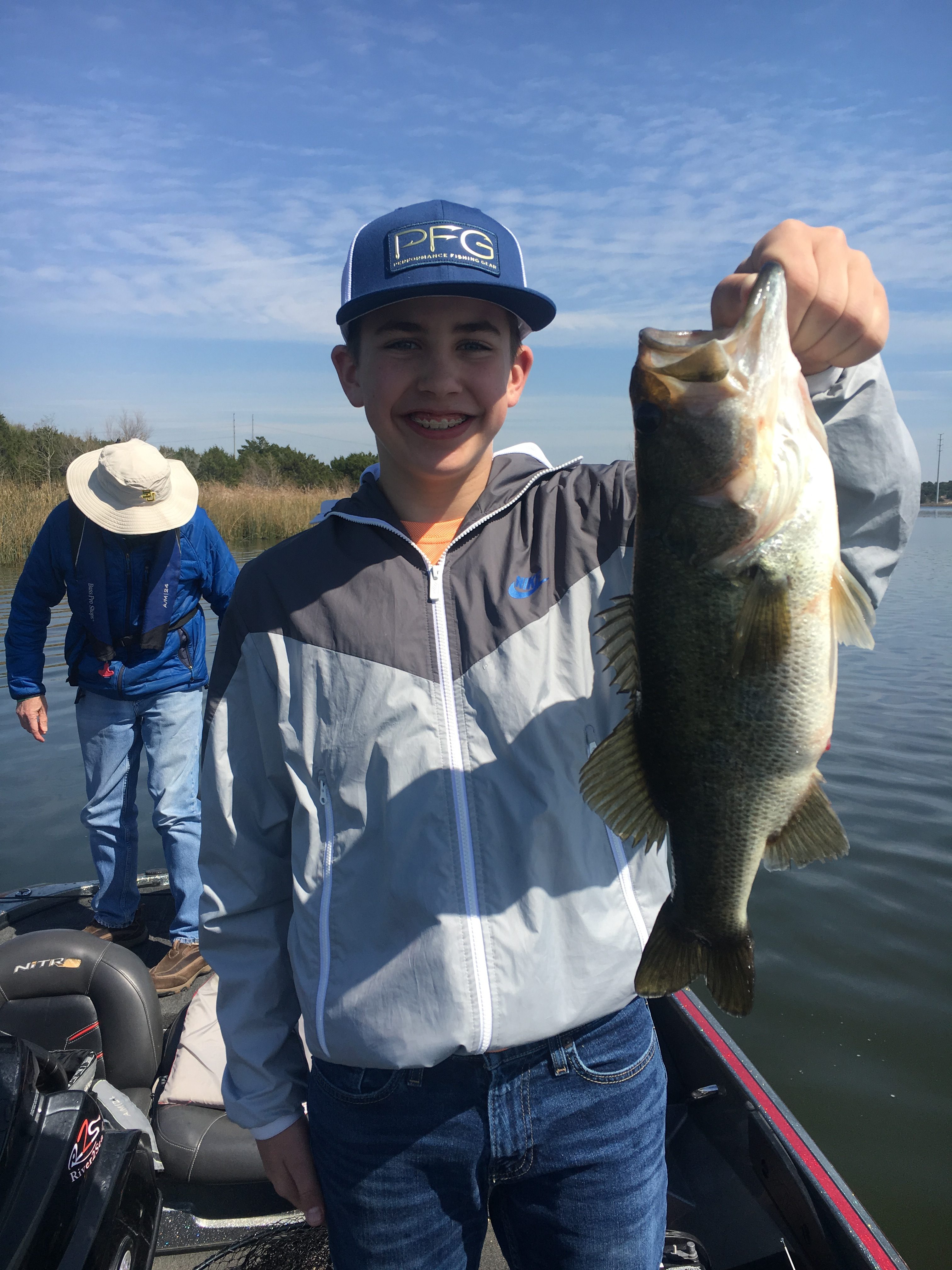 Lone angler fishing in Texas