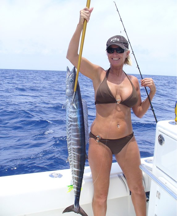 Wahoo fish caught while fishing in Key West FL