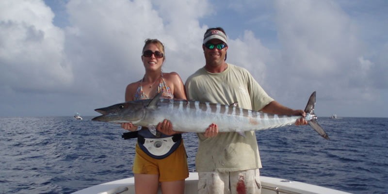 Full day fishing charter boat in Key West waters with Captain Damon, inshore fishing adventure