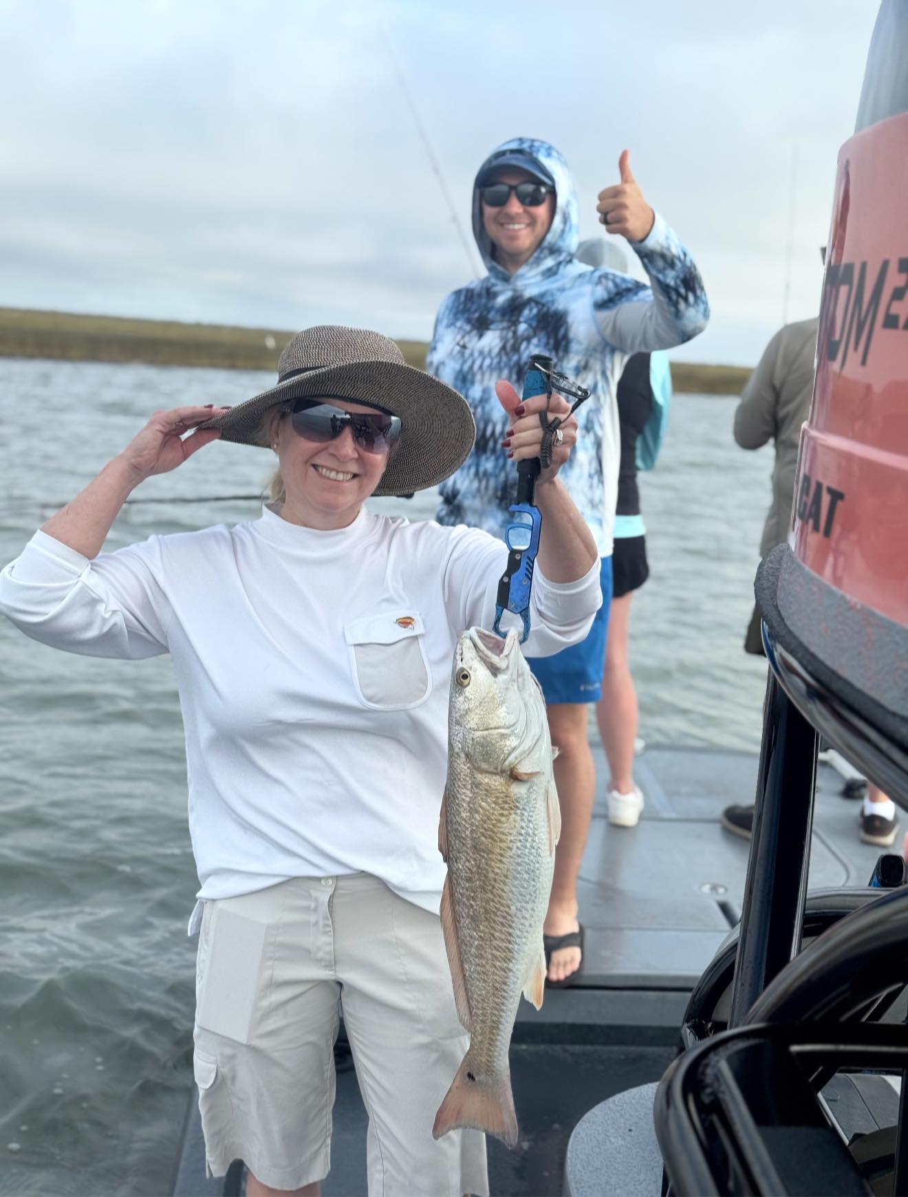 Redfish caught on fishing charter in Rockport TX
