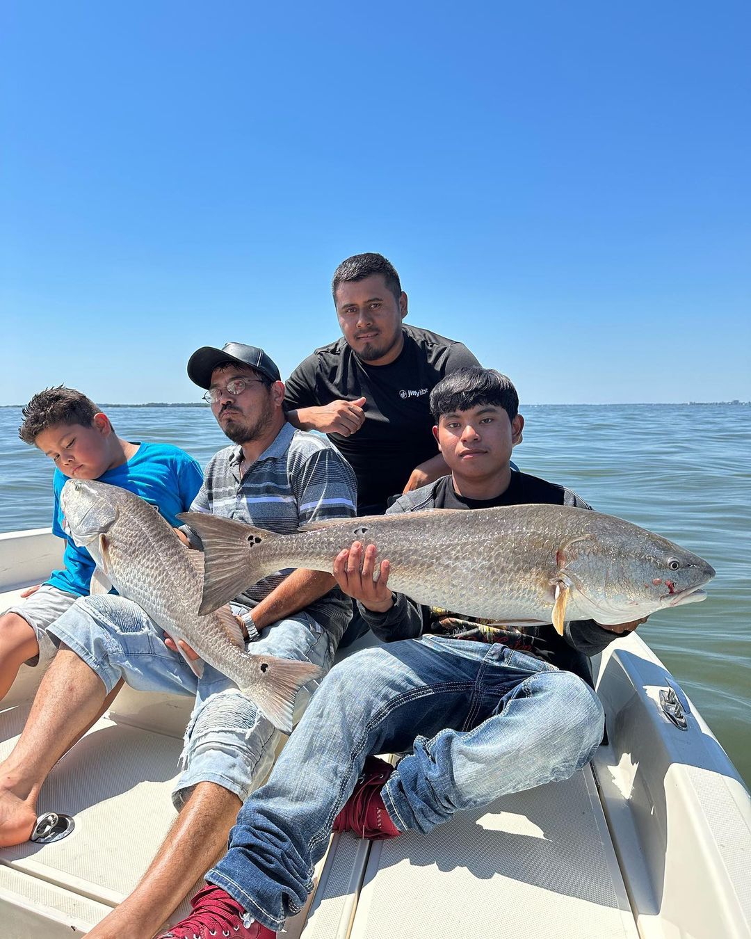 Two big Black Drum fish caught in Charleston
