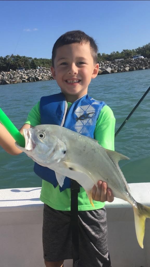 Crevalle jack caught during fishing charter in Vero Beach FL