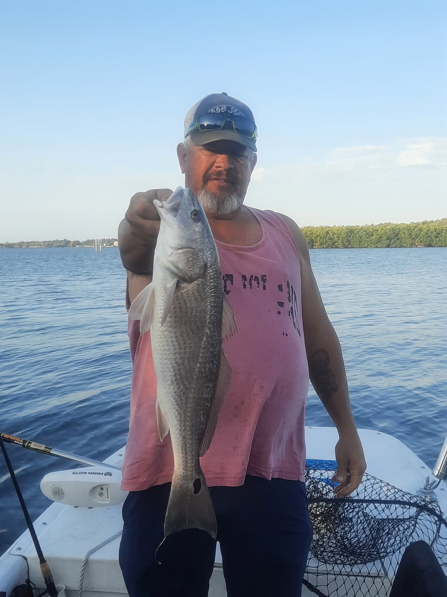 Redfish caught during fishing charter in Vero Beach FL