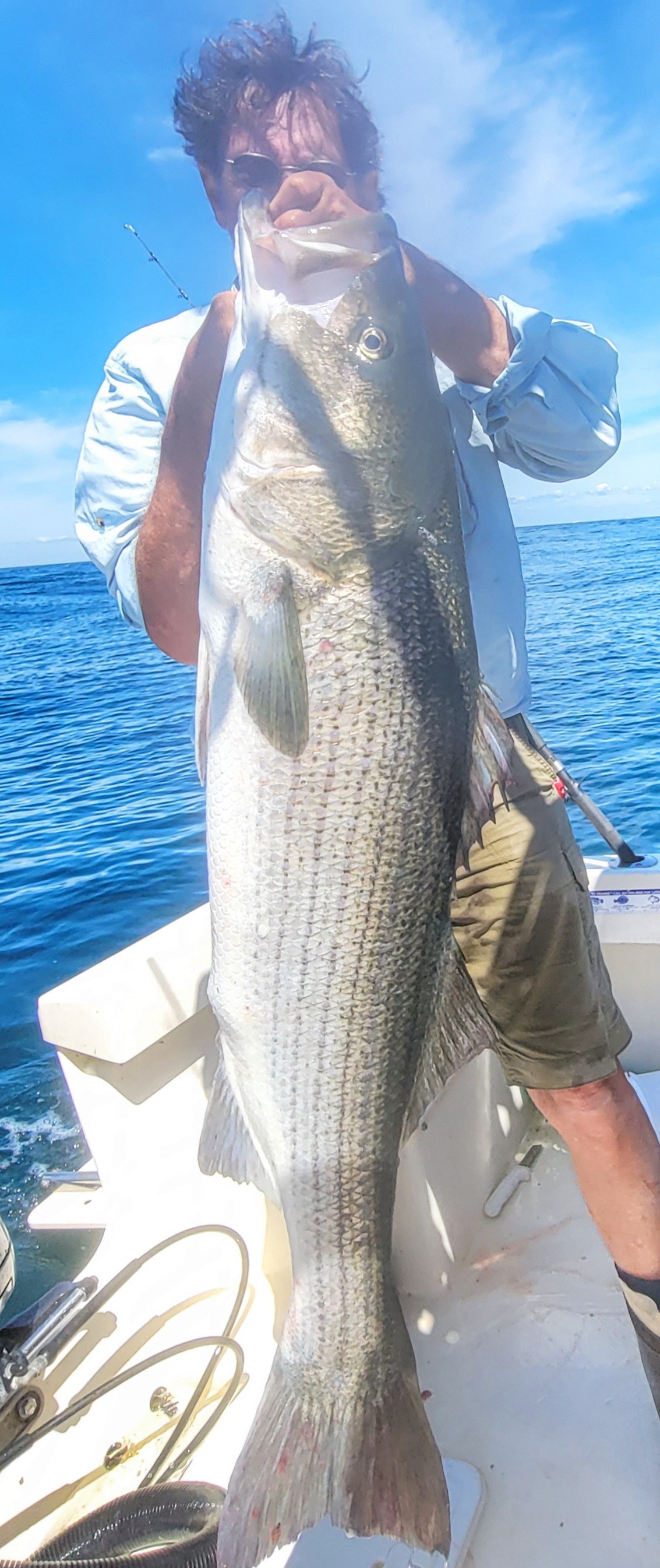 Striped bass caught in Montauk