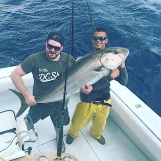 Two people fishing in Hollywood