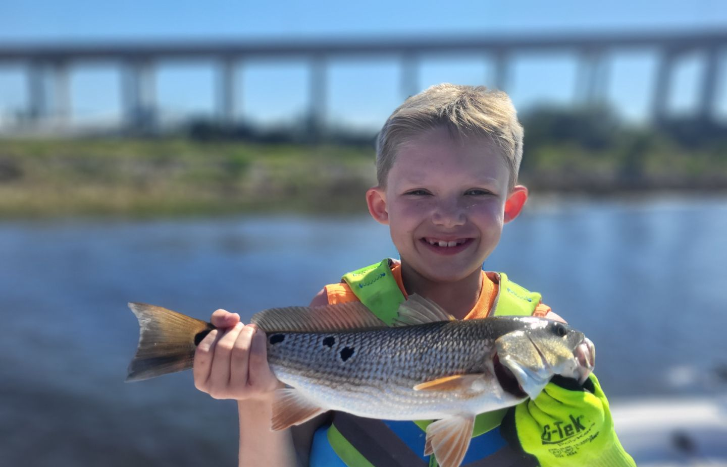 Redfish caught in Jacksonville, Florida