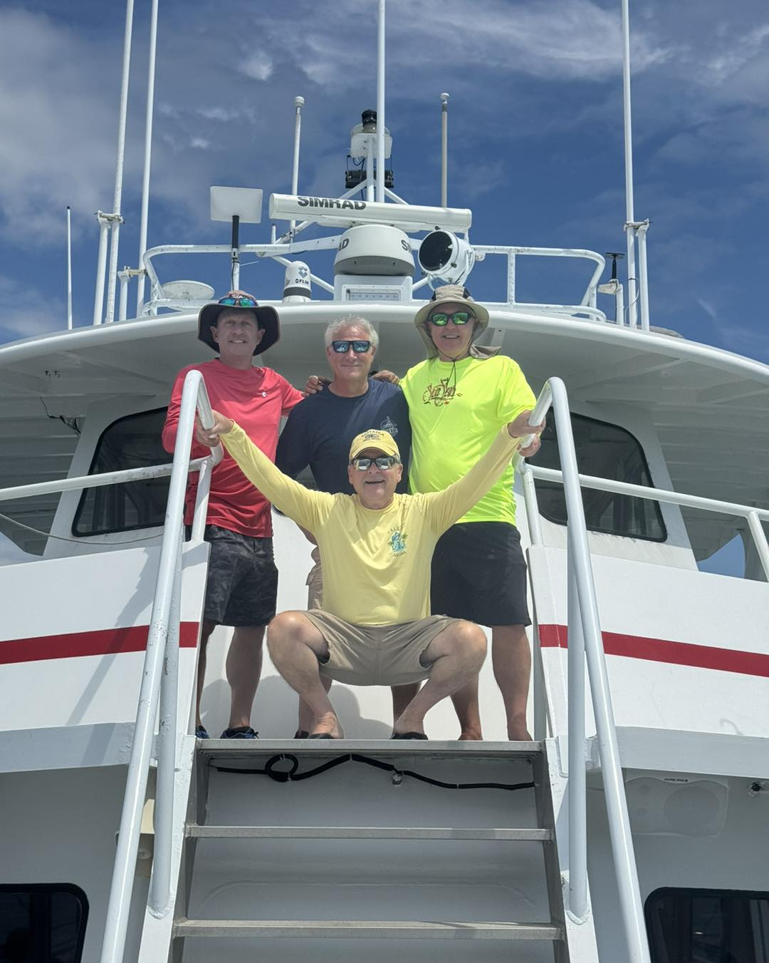Four people fishing in New Jersey