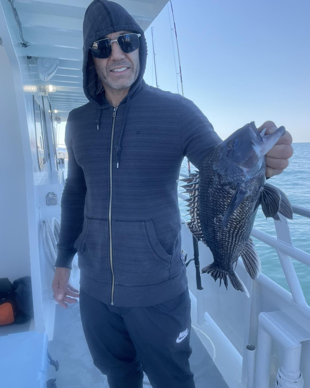 Catch of the day: 1 sea bass, fishing in NJ