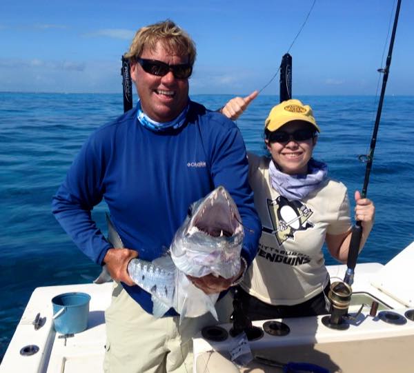 Two people fishing in Florida