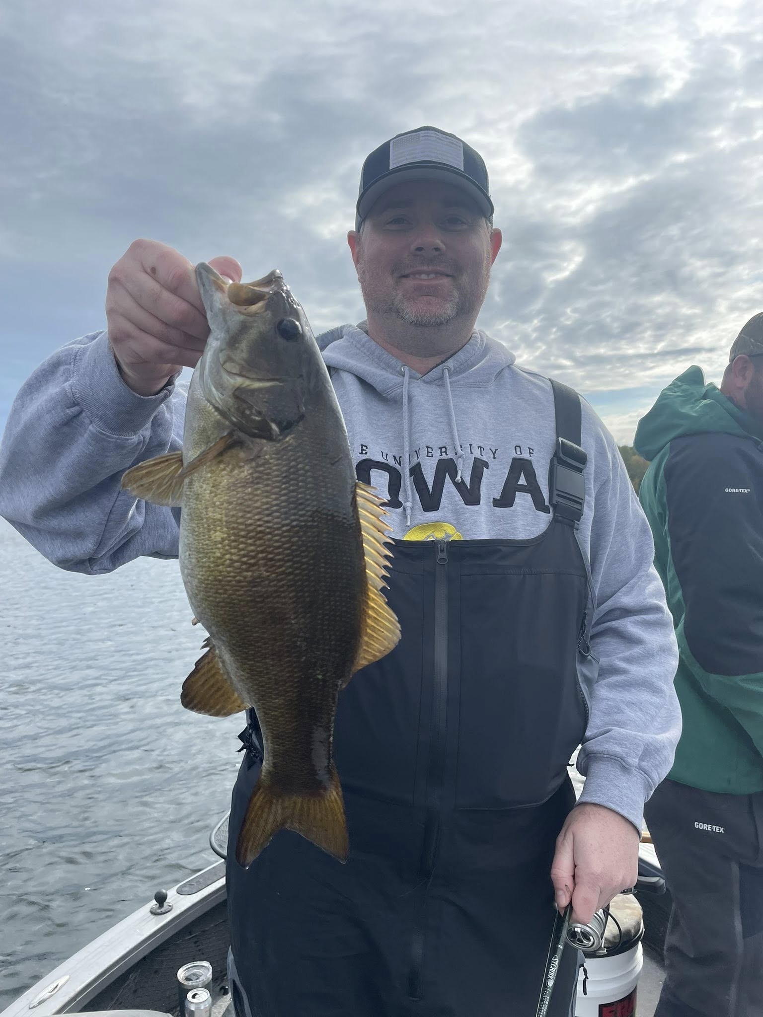 Smallmouth bass caught while fishing in Breezy Point Minnesota
