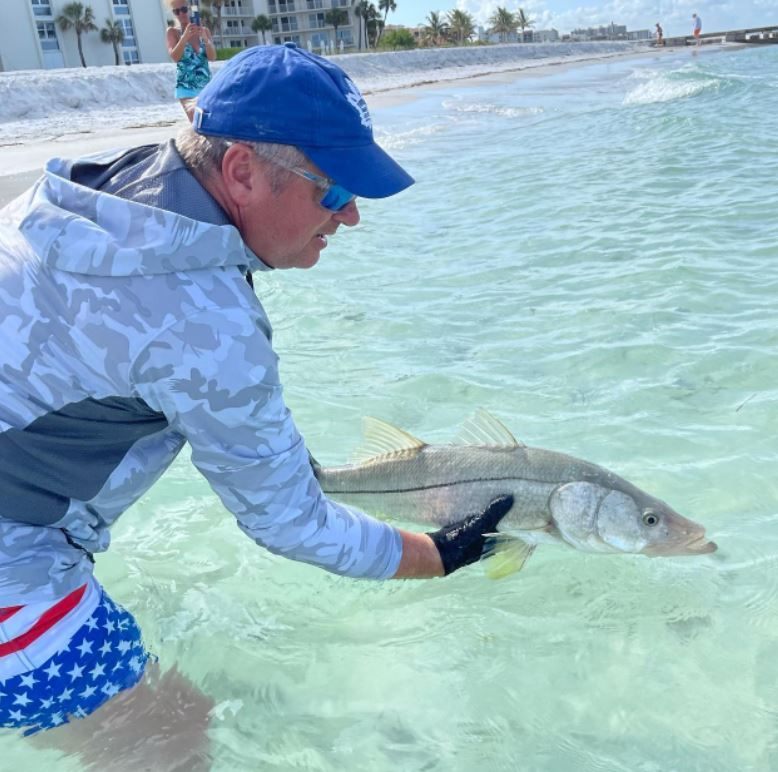 A person fishing in Florida