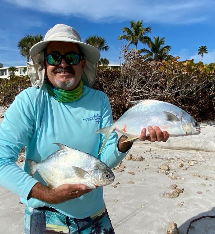 2 permit fish caught in Florida