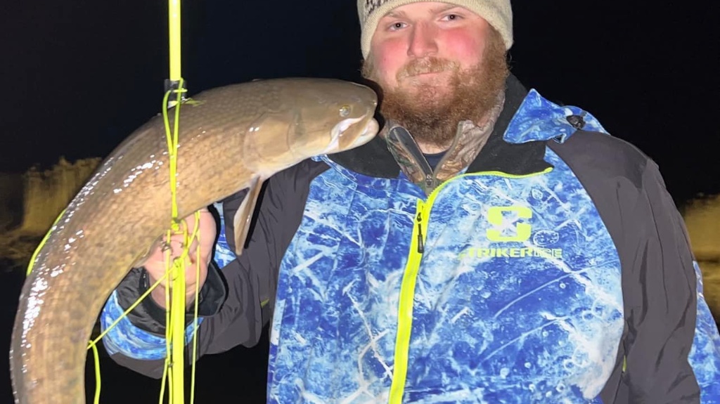 Angler with one fish in Bad Axe