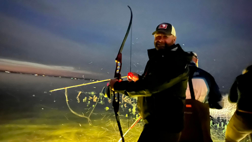 Scenic landscape in MI with fisherman