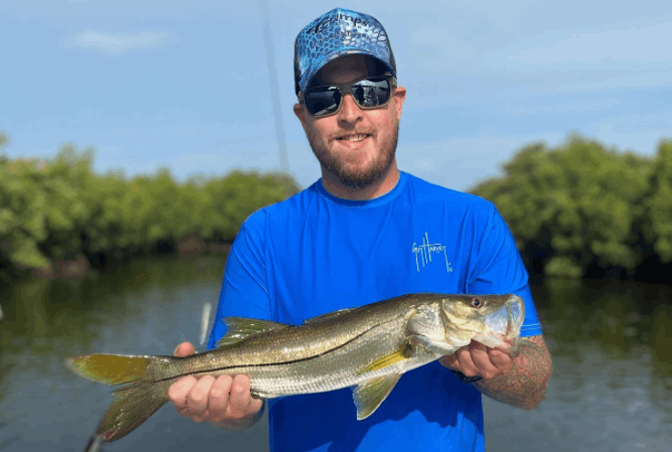 One person fishing at Crystal River