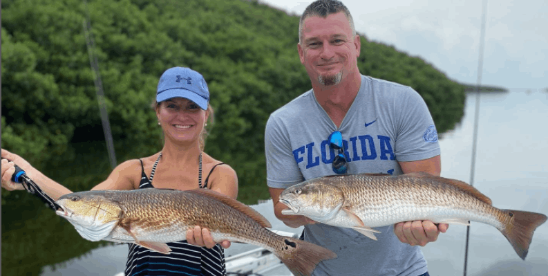 Two redfish caught in Florida