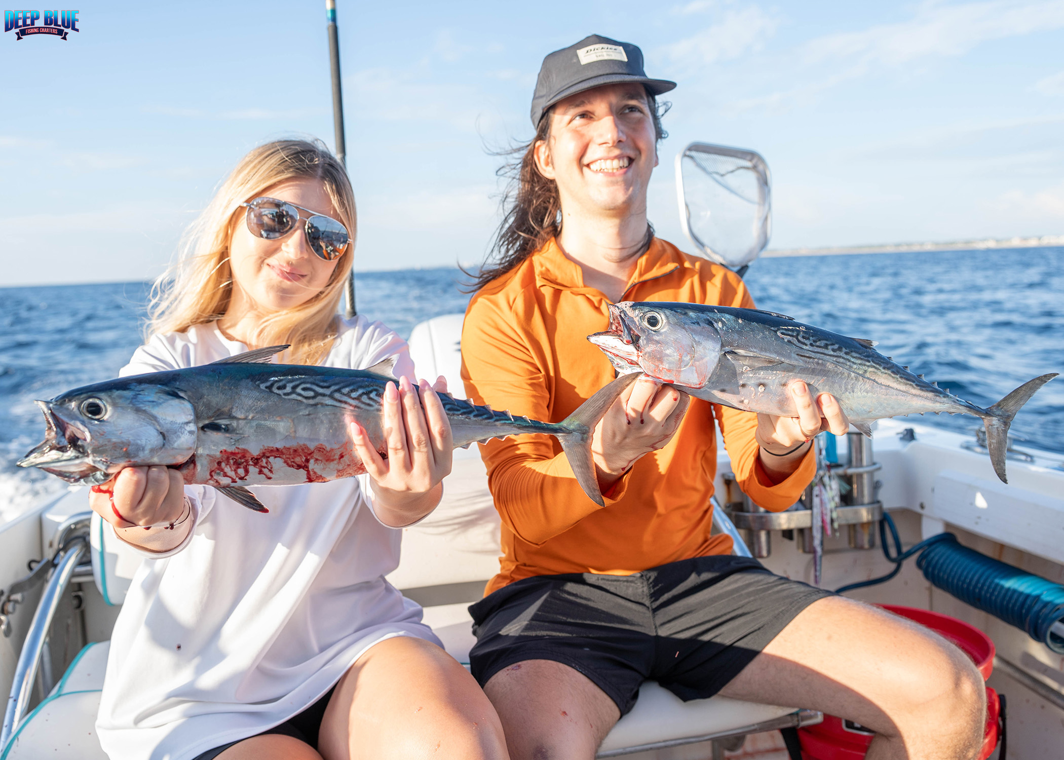 Two Little Tunny fish caught while fishing in FL