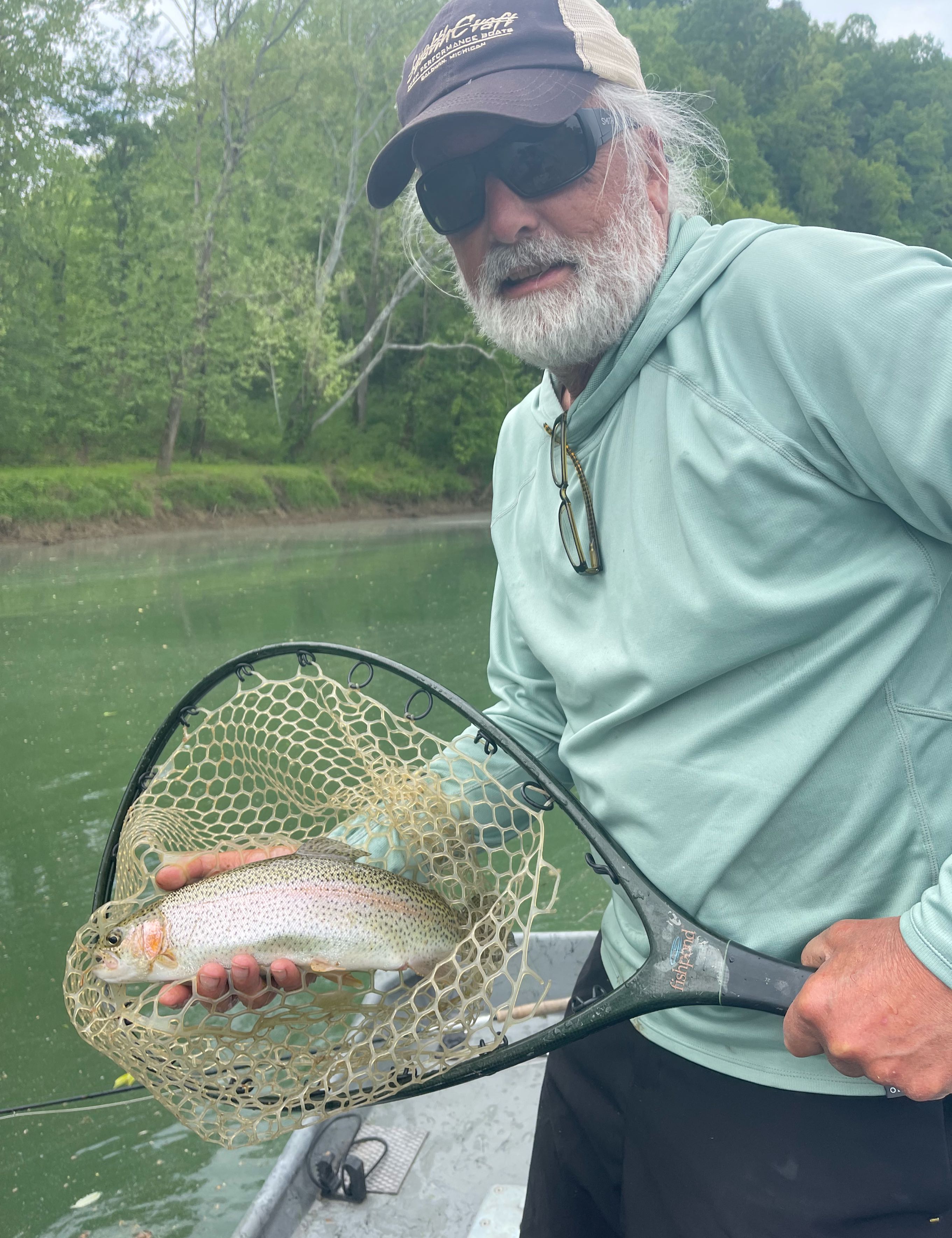 Stunning rainbow trout caught in Burkesville