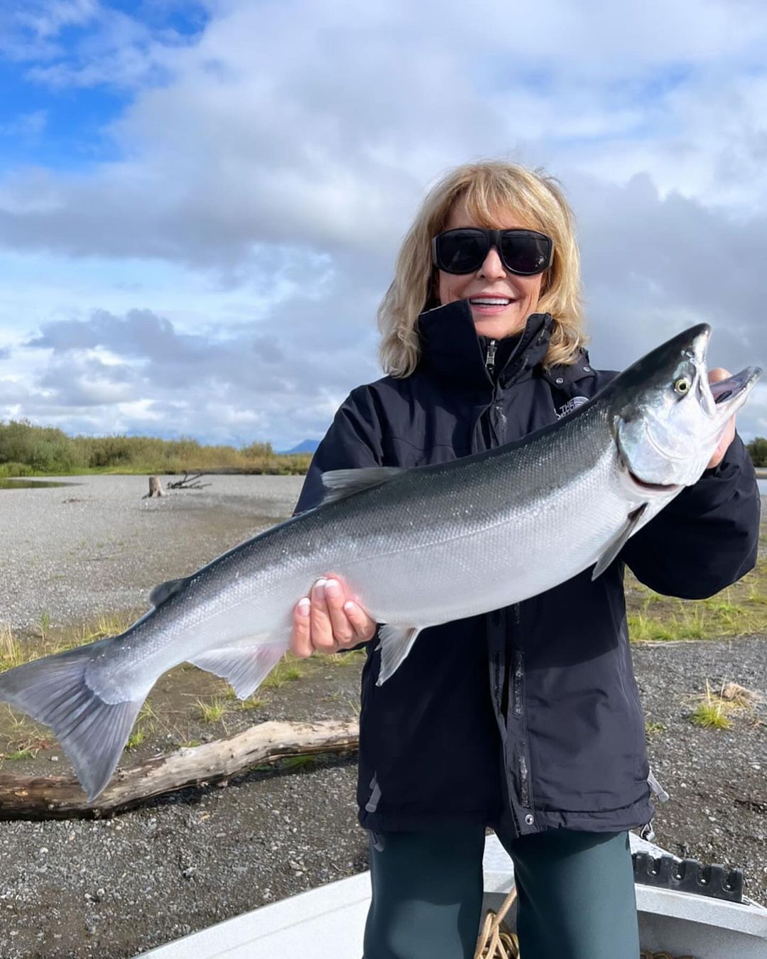 A Sea Trout measuring 29 inches caught while fishing in Kasilof