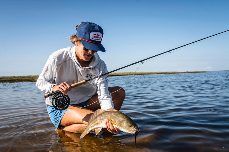 Angler with 13-inch fish in Port O'Connor