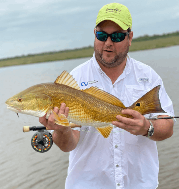 Massive redfish caught by lone angler in Port O'Connor