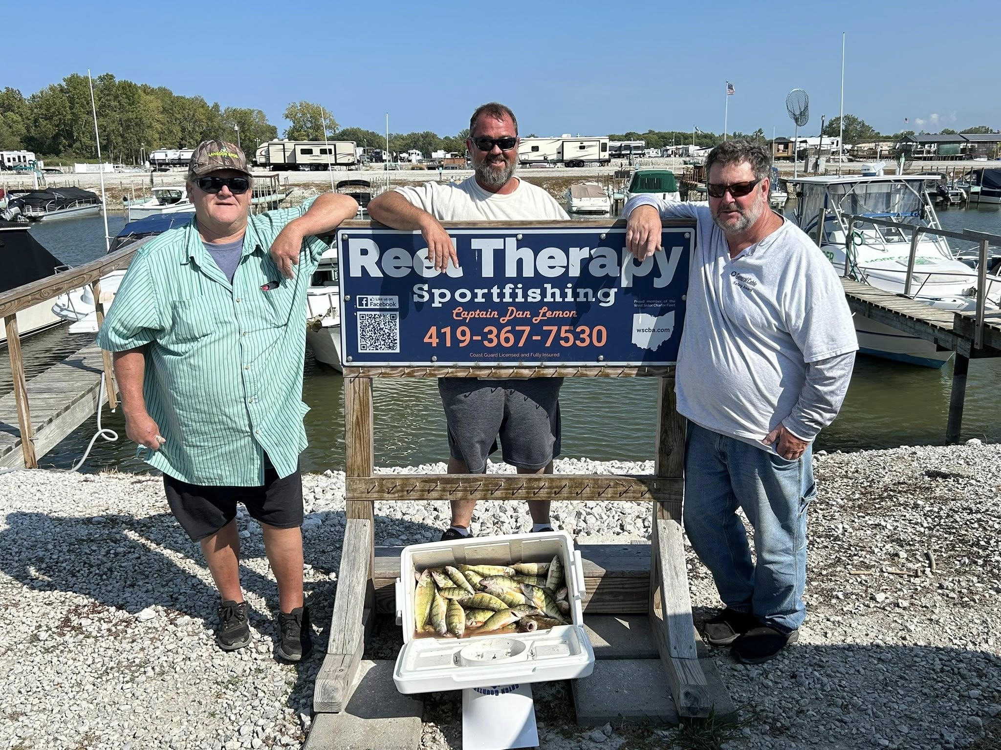 Three people fishing in OH