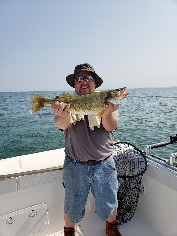 Angler with a big fish in OH