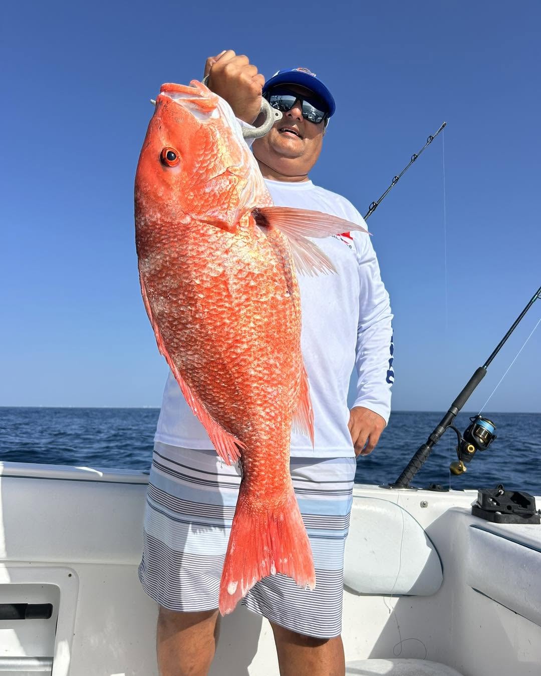 Red snapper catch displayed on fishing boat in Port Orange FL