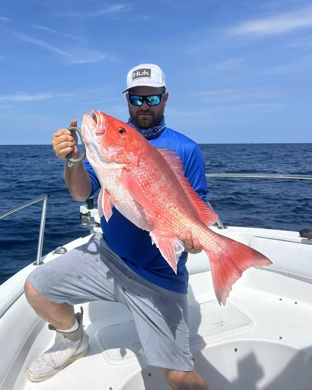 Red snapper caught fishing in Port Orange FL waters