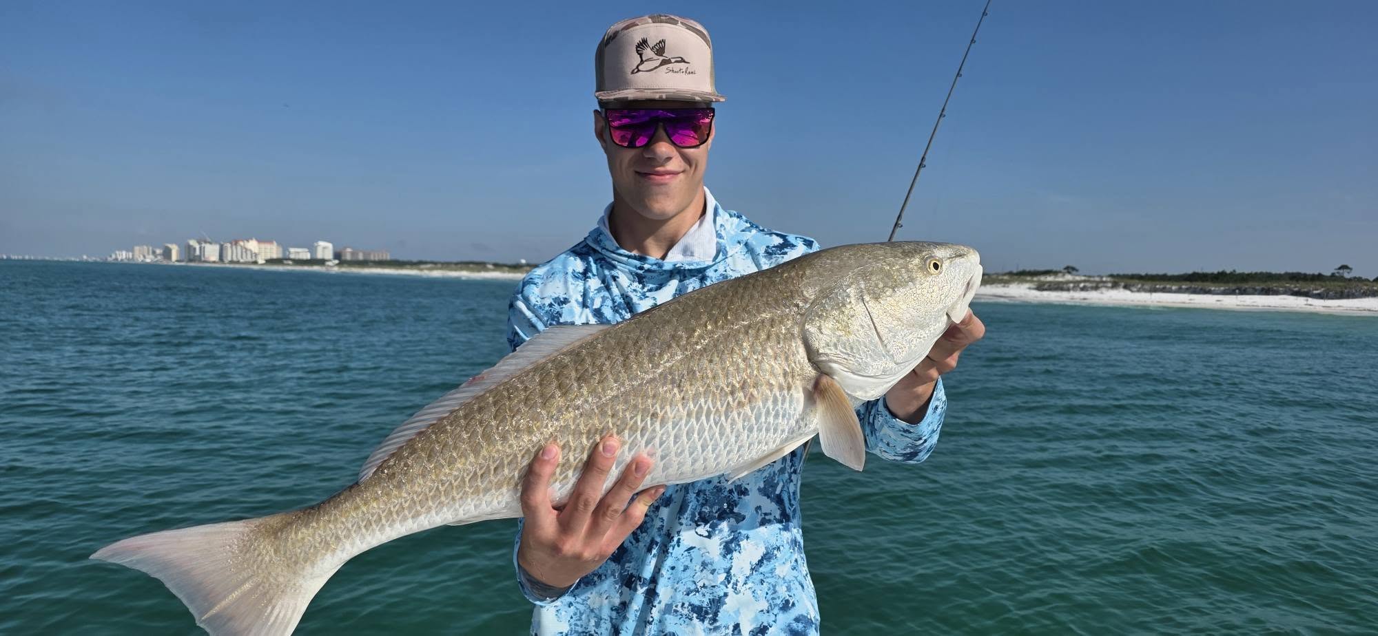Redfish caught while fishing in Destin FL waters