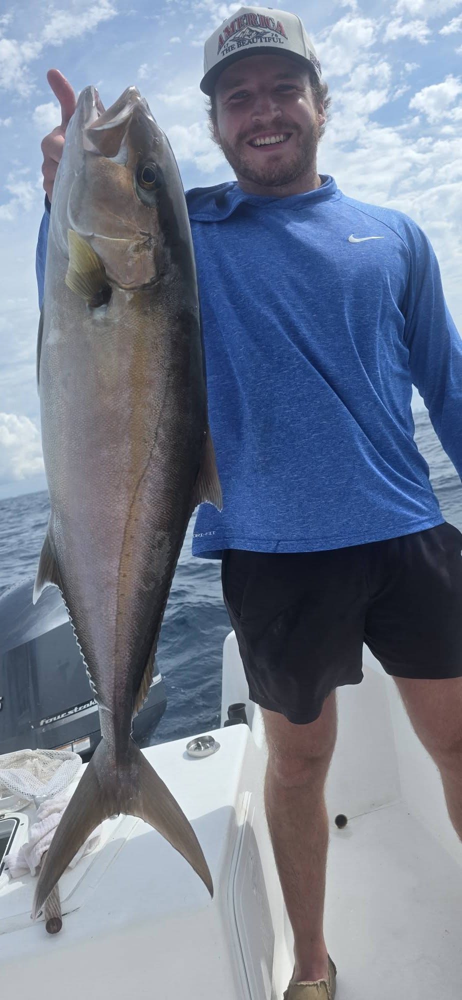 Greater amberjack caught while fishing in Destin FL