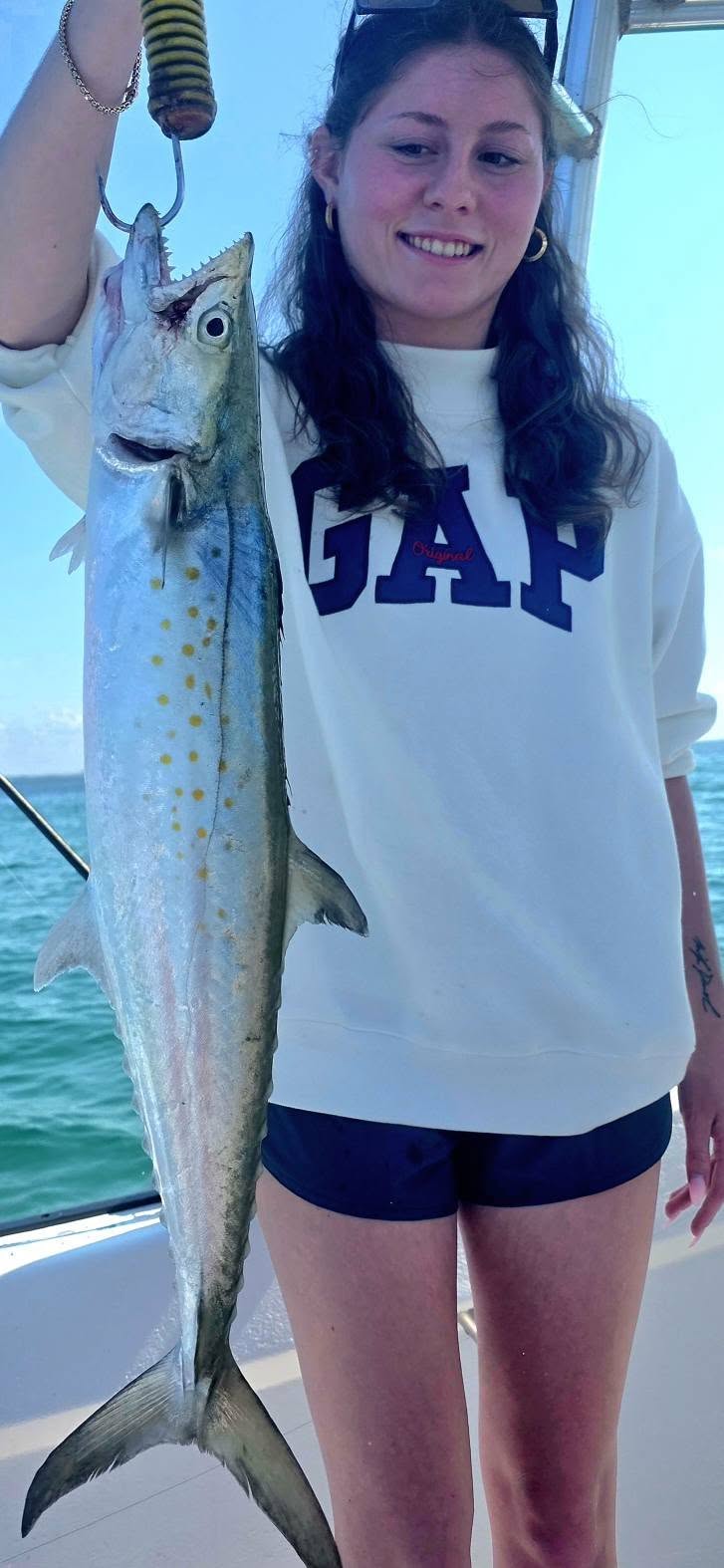 Spanish mackerel caught while fishing in Destin FL