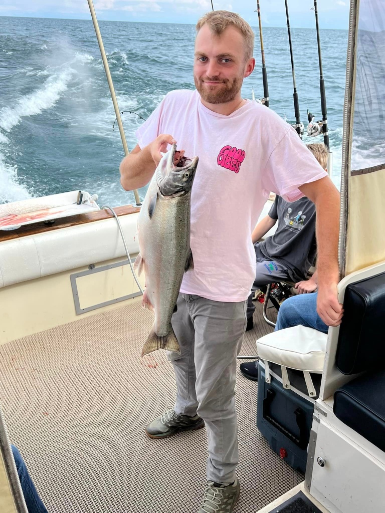 Chinook Salmon fish caught near Algoma